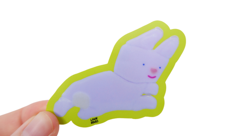 Bunny,Mouse,Frog Vinyl Stickers